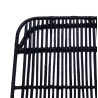 Sedia di design e vintage rattan piedi nero metallo BERENICE (nero) associarsi a Sedie da cucina funzionali ed eleganti