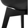 Chaise design pieds bois noir MAILLY (noir)