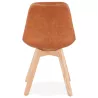 Vintage chair and industrial wooden feet natural finish MANUELA (brown) to associate with Comfortable Chairs For Office