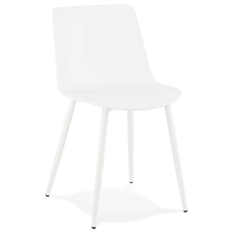 MANDY design and contemporary chair (white) to associate with Weatherproof Garden Chairs