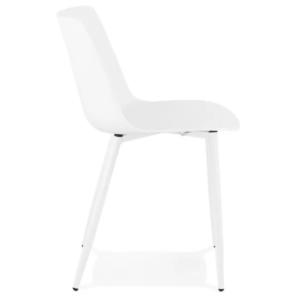 MANDY design and contemporary chair (white) to associate with Vintage Chairs For A Retro Touch