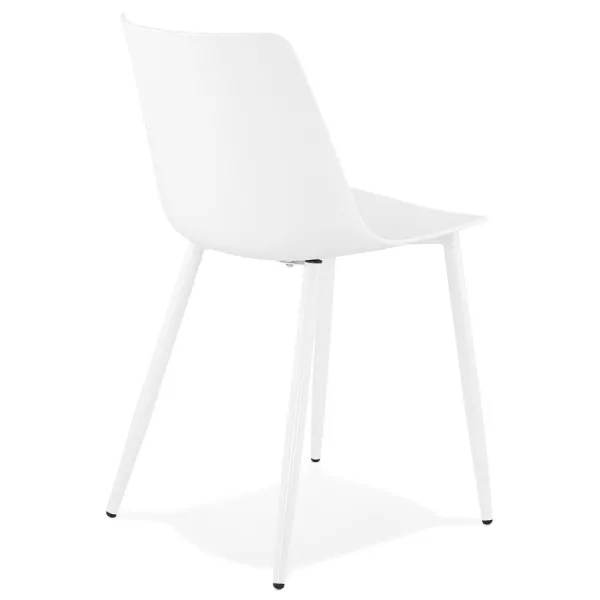 MANDY design and contemporary chair (white) to associate with Weatherproof Garden Chairs