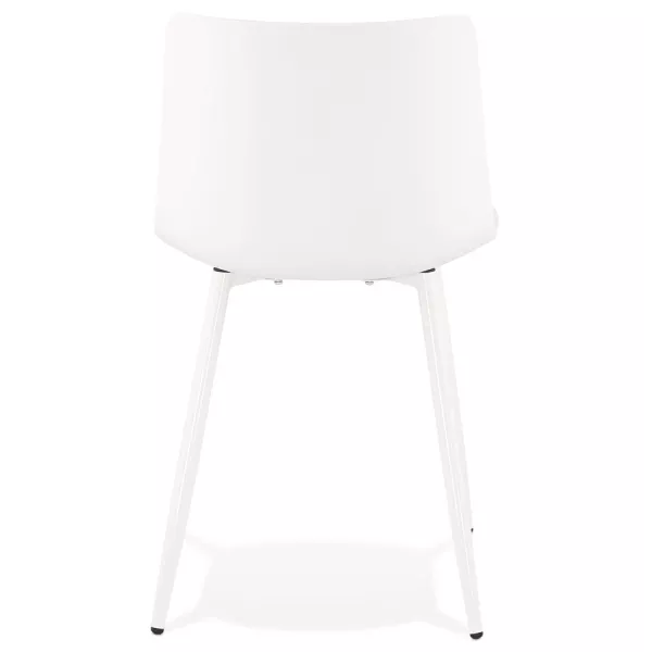 Diseño MANDY y silla contemporánea (blanco) asociarse con Sillas de cuero contemporáneas