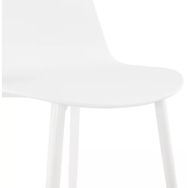 MANDY design and contemporary chair (white) to associate with Industrial Chairs In Metal And Wood