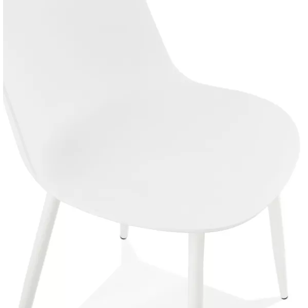 MANDY design and contemporary chair (white) to associate with Upholstered Chairs for Optimal Comfort