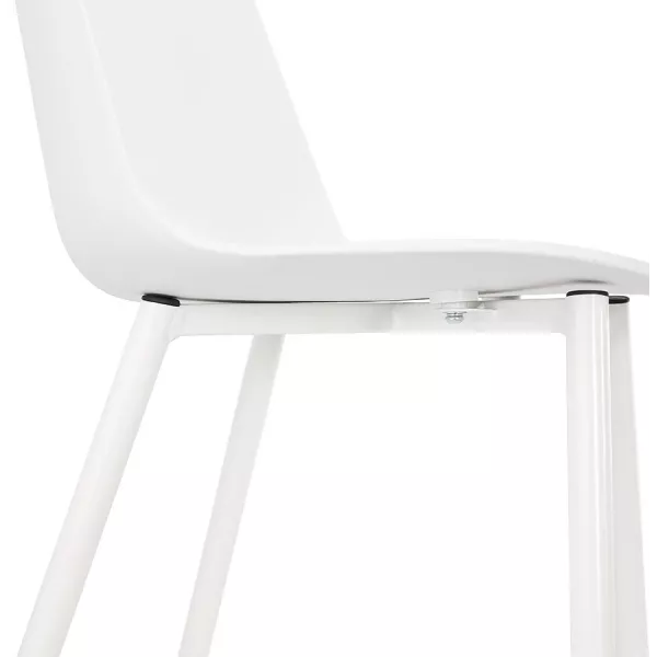 MANDY design and contemporary chair (white) to associate with Stackable Chairs to Save Space