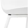 MANDY design and contemporary chair (white) to associate with Stackable Chairs to Save Space