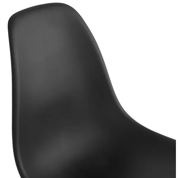 Chaise design industrielle pieds métal noir MELISSA (noir)