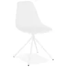 Chaise design industrielle pieds métal blanc MELISSA (blanc)