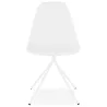 Chaise design industrielle pieds métal blanc MELISSA (blanc)