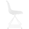 Chaise design industrielle pieds métal blanc MELISSA (blanc)