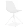 Chaise design industrielle pieds métal blanc MELISSA (blanc)