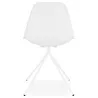 Chaise design industrielle pieds métal blanc MELISSA (blanc)