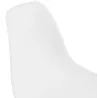 Chaise design industrielle pieds métal blanc MELISSA (blanc)