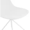 Chaise design industrielle pieds métal blanc MELISSA (blanc)