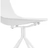 Chaise design industrielle pieds métal blanc MELISSA (blanc)