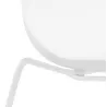 Chaise design empilable pieds métal blanc MALAURY (blanc)