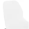 Chaise design empilable pieds métal noir MALAURY (blanc)