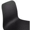 Chaise moderne empilable pieds métal noir ALIX (noir) à associer à Chaises Empilables Pour Un Gain De Place