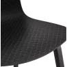 Chaise design pieds bois noir SANDY (noir)