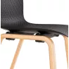 Chaise design scandinave pied bois finition naturelle SANDY (noir)