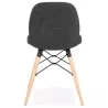 Design chair and Scandinavian fabric feet wood natural finish and black MASHA (anthracite grey) to associate with Vintage Chairs