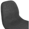 Chaise design et scandinave en tissu pieds bois finition naturelle et noir MASHA (gris anthracite) à associer à Chaises De Cuisi