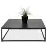 Mesa de centro de diseño industrial ROXY (negro) asociarse con Mesas de centro tapizadas para un confort óptimo