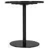 Table d'appoint design ronde en marbre ROXANE (noir) à associer à Tables Basses Avec Accoudoirs Pour Plus De Confort