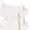 Table roulante, desserte design RAVEN (blanc) à associer à Tables Basses Vintage Pour Une Touche Rétro