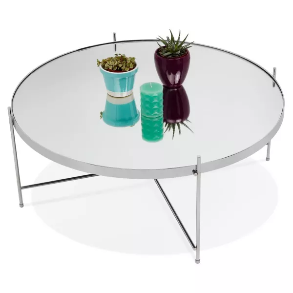 Table basse design RYANA BIG (chrome)