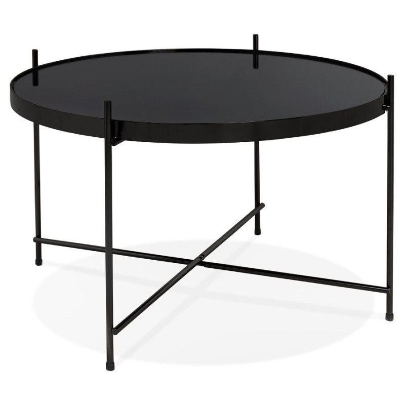 Table basse design, table d'appoint RYANA MEDIUM (noir)