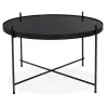 Table basse design, table d'appoint RYANA MEDIUM (noir)