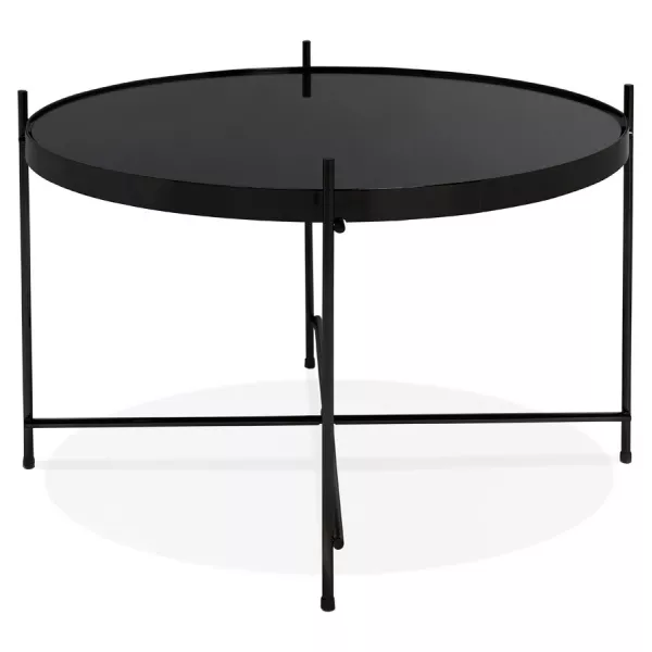 Table basse design, table d'appoint RYANA MEDIUM (noir)