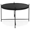 Table basse design, table d'appoint RYANA MEDIUM (noir)