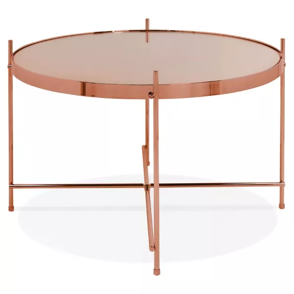 Table basse design, table d'appoint RYANA MEDIUM (cuivre)