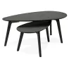 RAMON oval wooden design tables (black) to associate with Scandinavian Coffee Tables With a Clean Design