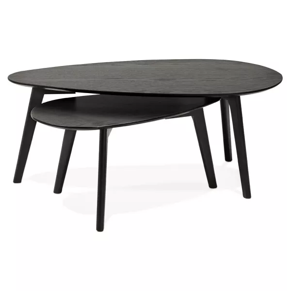 RAMON oval wooden design tables (black) to associate with Functional and stylish kitchen coffee tables