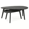 RAMON oval wooden design tables (black) to associate with Functional and stylish kitchen coffee tables