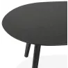 RAMON oval wooden design tables (black) to associate with Industrial Coffee Tables In Metal And Wood