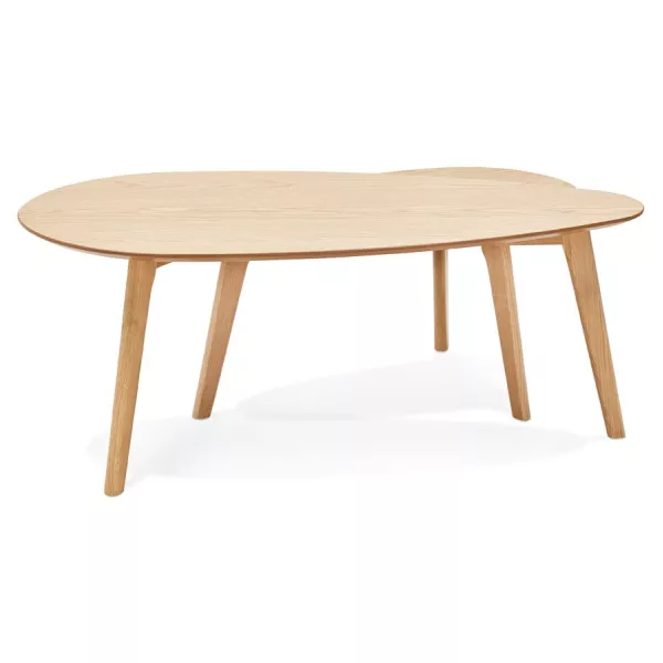 RAMON oval wooden design tables (natural finish) to associate with High Quality Solid Wood Coffee Tables