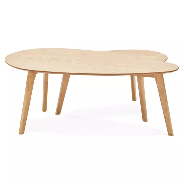 RAMON oval wooden design tables (natural finish) to associate with Modern Coffee Tables for an Elegant Interior