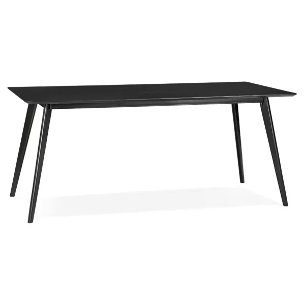 Table à manger design ou bureau en bois (180x90 cm) ZUMBA (noir)