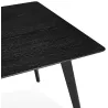 Table à manger design ou bureau en bois (180x90 cm) ZUMBA (noir)