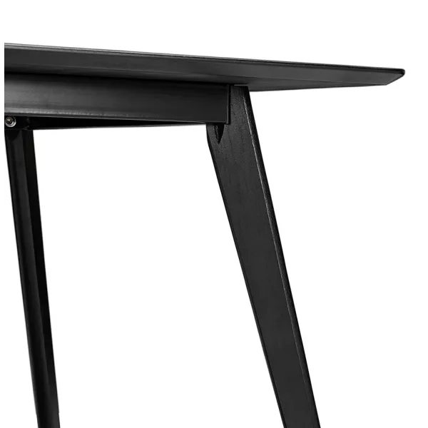 Table à manger design ou bureau en bois (180x90 cm) ZUMBA (noir)