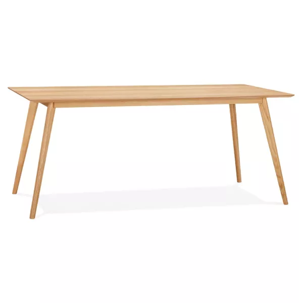 Mesa o escritorio de diseño de madera de estilo escandinavo (180x90 cm) ZUMBA (natural) asociarse con Mesa de comedor y mesas al