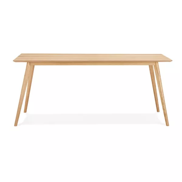 Mesa o escritorio de diseño de madera de estilo escandinavo (180x90 cm) ZUMBA (natural) asociarse con Mesa de comedor y mesas al