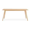 Mesa o escritorio de diseño de madera de estilo escandinavo (180x90 cm) ZUMBA (natural) asociarse con Mesa de comedor y mesas al