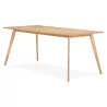 Mesa o escritorio de diseño de madera de estilo escandinavo (180x90 cm) ZUMBA (natural) asociarse con Mesa de comedor y mesas al