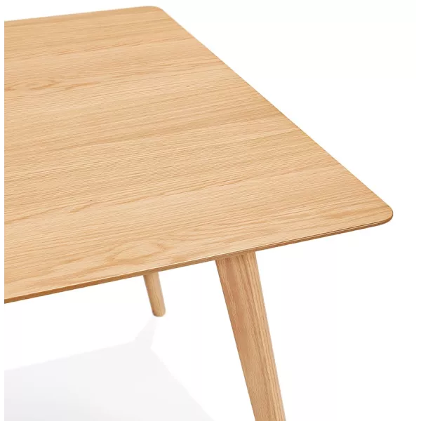 Mesa o escritorio de diseño de madera de estilo escandinavo (180x90 cm) ZUMBA (natural) asociarse con Mesa De Comedor Práctica Y